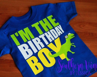 I'm The Birthday Boy Dinosaur SVG File For Cutting Machine File ONLY