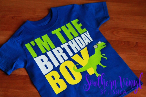 Download I'm The Birthday Boy Dinosaur SVG File For Cutting Machine