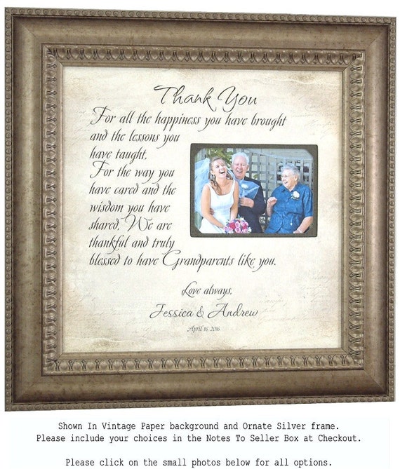 Gifts for Grandparents Grandparents Wedding by PhotoFrameOriginals