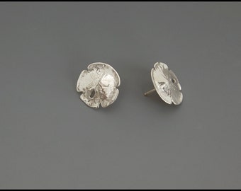 Sand Dollar Earrings -sterling silver-