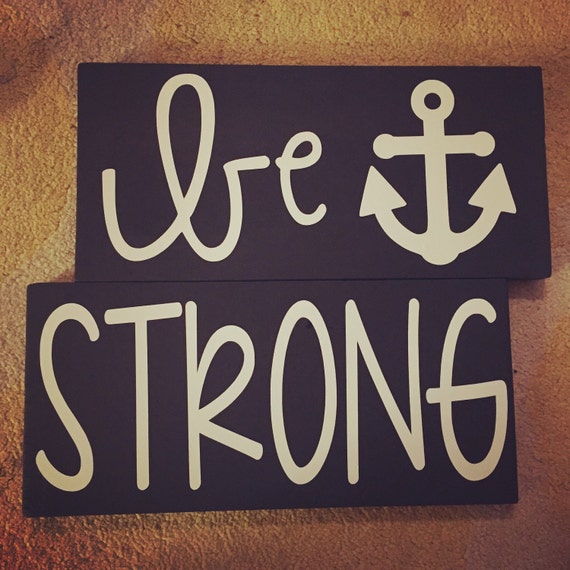 Items similar to be STRONG Sign on Etsy