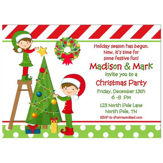 Christmas Tree Invitation 5