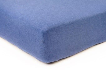 Solid Pale baby blue bedding-FITTED or flat sheet for QUEEN
