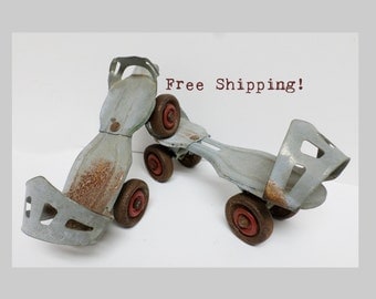 Roller Skates Adjustable Metal Vintage Toy Free Shipping!