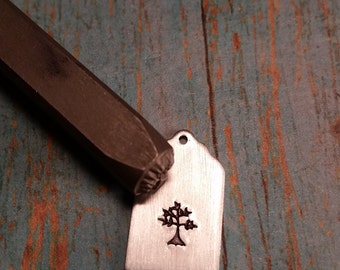 Tree of Life, Leafy Tree, Branch, Leaf, Nature, Metal Decorative Stamped Tools & Supplies, w/ Alphabet Punch Sets, Metalworking, DIY Jewelry