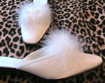 marabou slippers