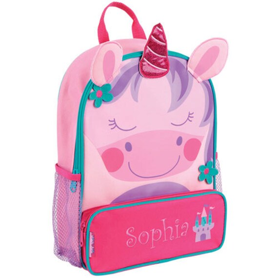 Personalized Unicorn Backpack back to school backpack book