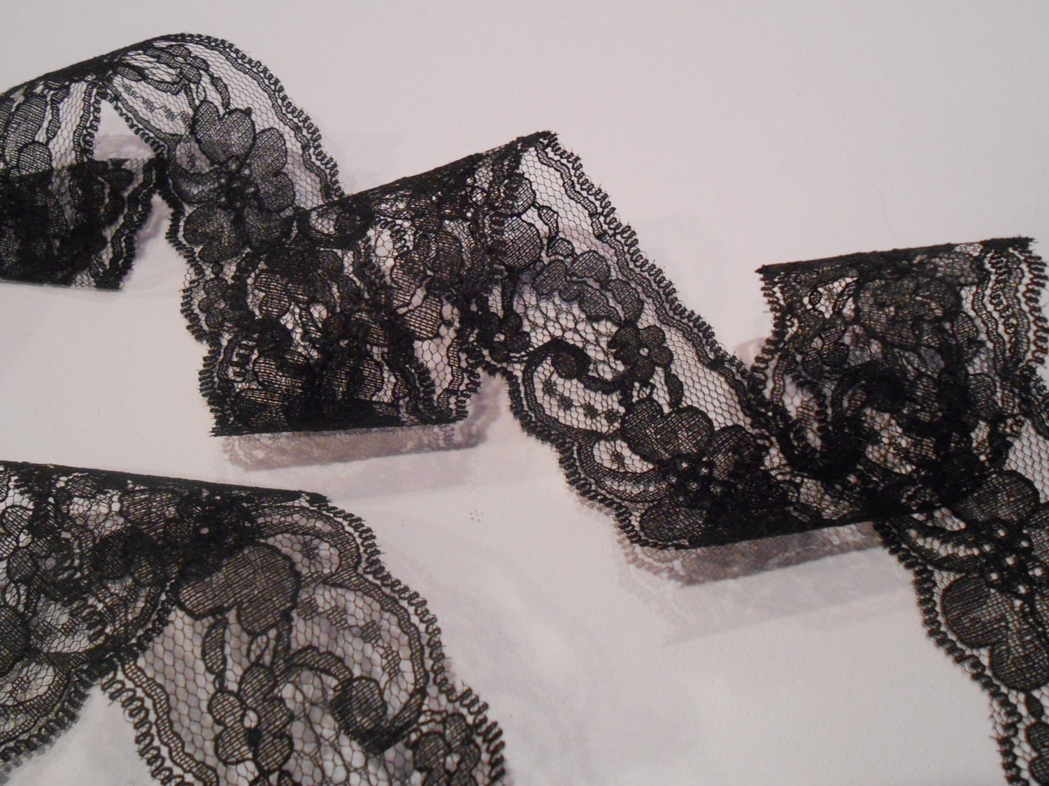black ribbon laces