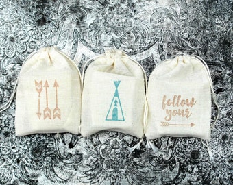 TeePee Favors, Tribal Baby Shower, TeePee Baby Shower Favors, Camping Party, Camping Favors, Arrow Baby Shower, Arrow Birthday Party