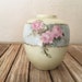 Vintage Vase Handpainted Yellow Vase