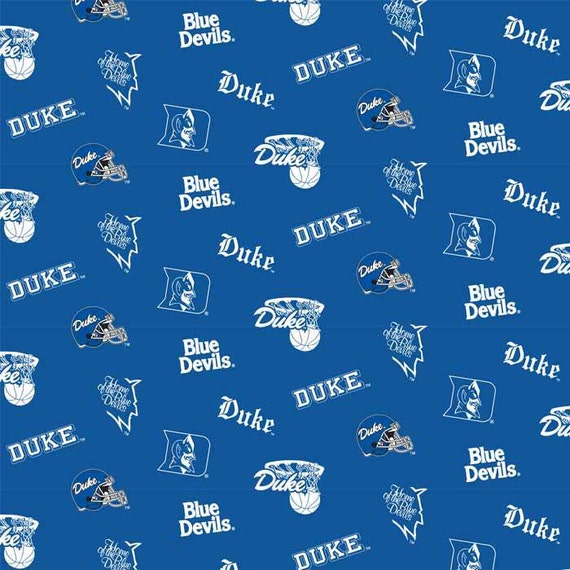 NCAA Duke University Blue Devils v2 Fleece Fabric 1.5 yards