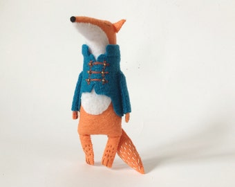 Felt Fox Toy, Stuffed Fox Toy, Felted Miniature Animals, Woodland Animals Softie, Fox Stuffed Animal, Fox Doll, Soft Animals, Unique Animals