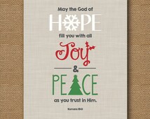 christmas bible verses about hope romans Unique items Etsy   15 related 10