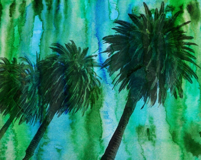 Hollywood Palms. Canvas Print by Irena Orlov 40x30"