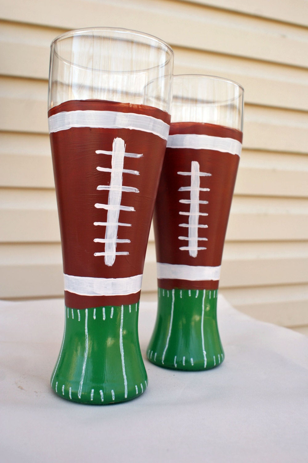 Hand Painted Beer Glass Painted Pilsner Glass Beer Glass