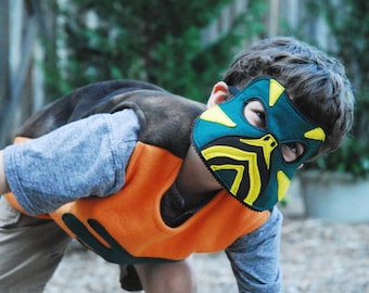 Western Painted Turtle Costume - Mask, Vest, Mask & Vest Combo