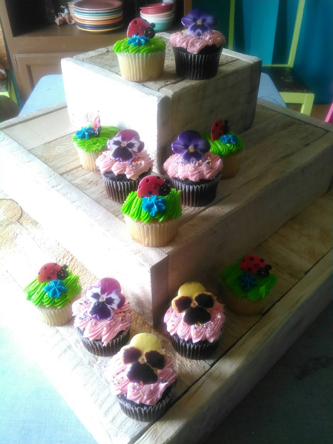 Crate Cake Stand wedding cake stand cupcake stand by woodZwayz