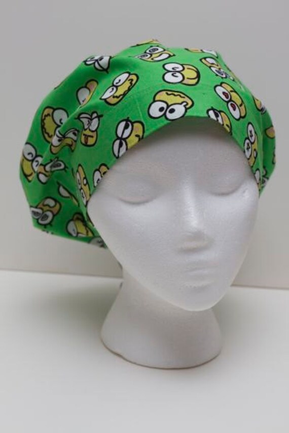 Items similar to Ladies Surgical Scrub Hat - Cap - Bouffant - Keroppi ...