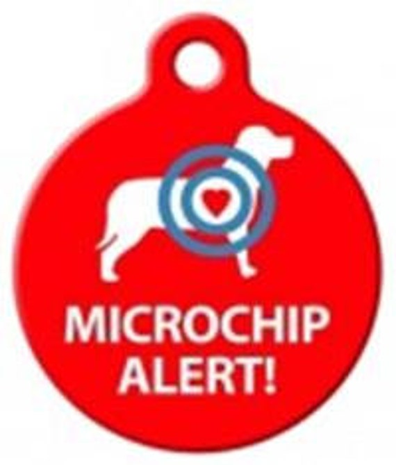 Microchip Dog Pet ID Tag by BLCustomCreations on Etsy