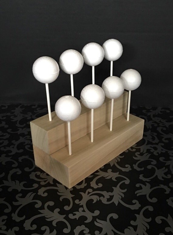 Items similar to Two Tier, All Wood, Cake Pop Stand, Holds 8 Cake Pops