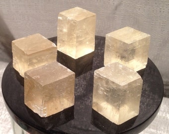 Golden Optic Calcite - Iceland Spar - Viking Sunstone * Birefringent Navigation Crystal of the Ancient Norse *