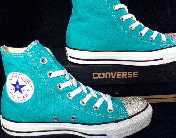 turquoise converse mens