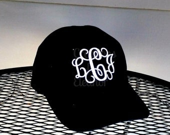 Monogrammed Baseball Hat, Monogrammed hat, Monogrammed cap, Baseball hat, Women's Monogrammed baseball hat