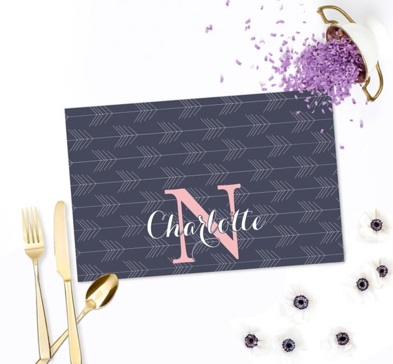 Items similar to Personalized Paper Placemats, Custom Placemats