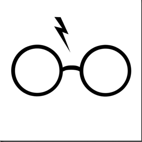Download Harry Potter Glasses and Scar Iron-On Heat Transfer Vinyl