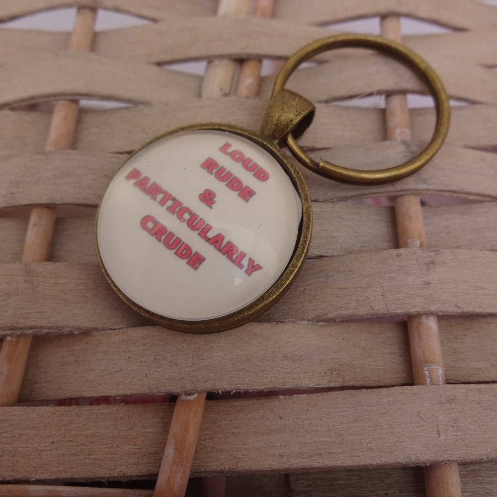 Funny keyring Joke keyring Loud rude and by MartisanneHandmade