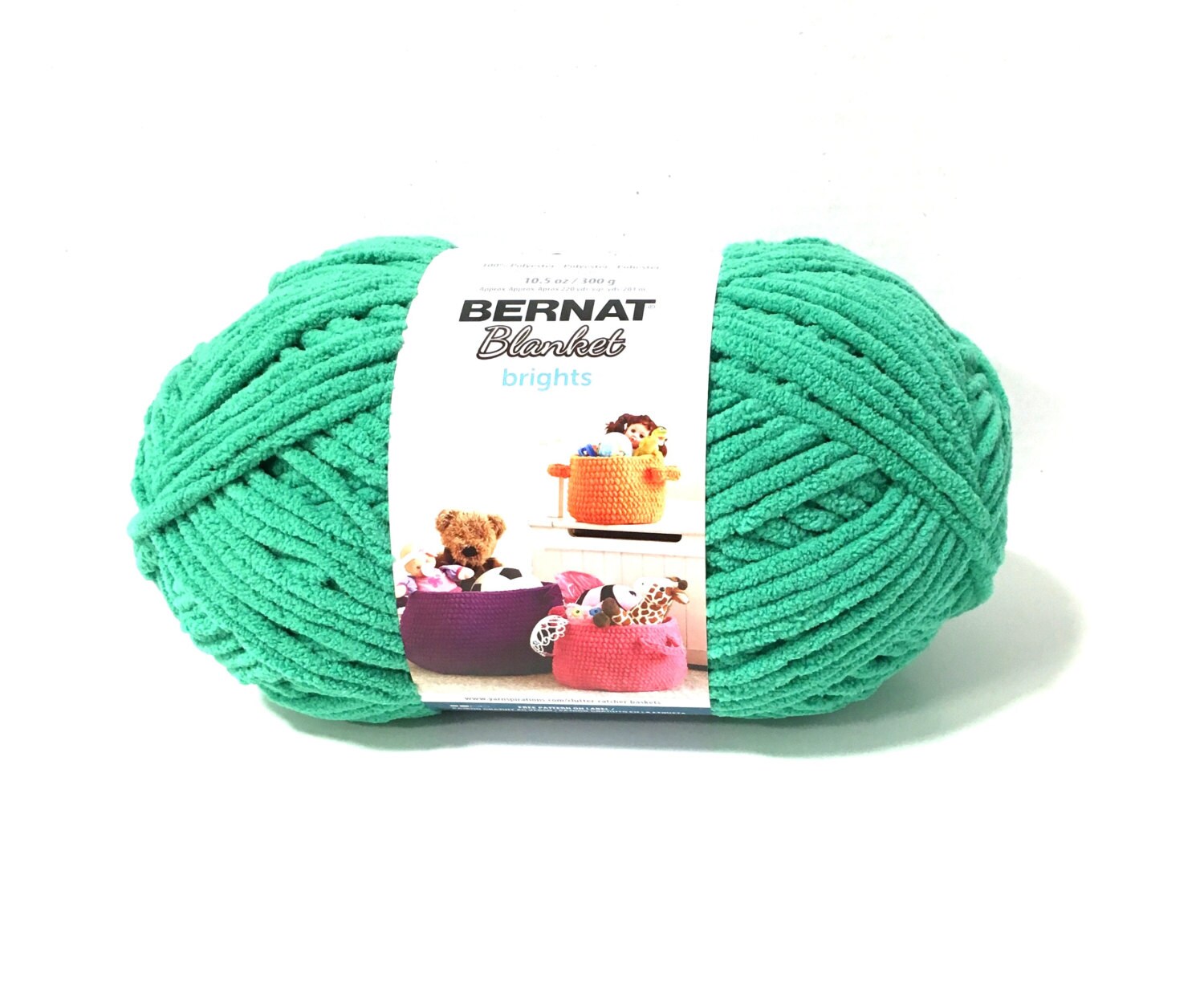 Bernat Blanket Brights Yarn Go Go Green by kayscrochetpatterns