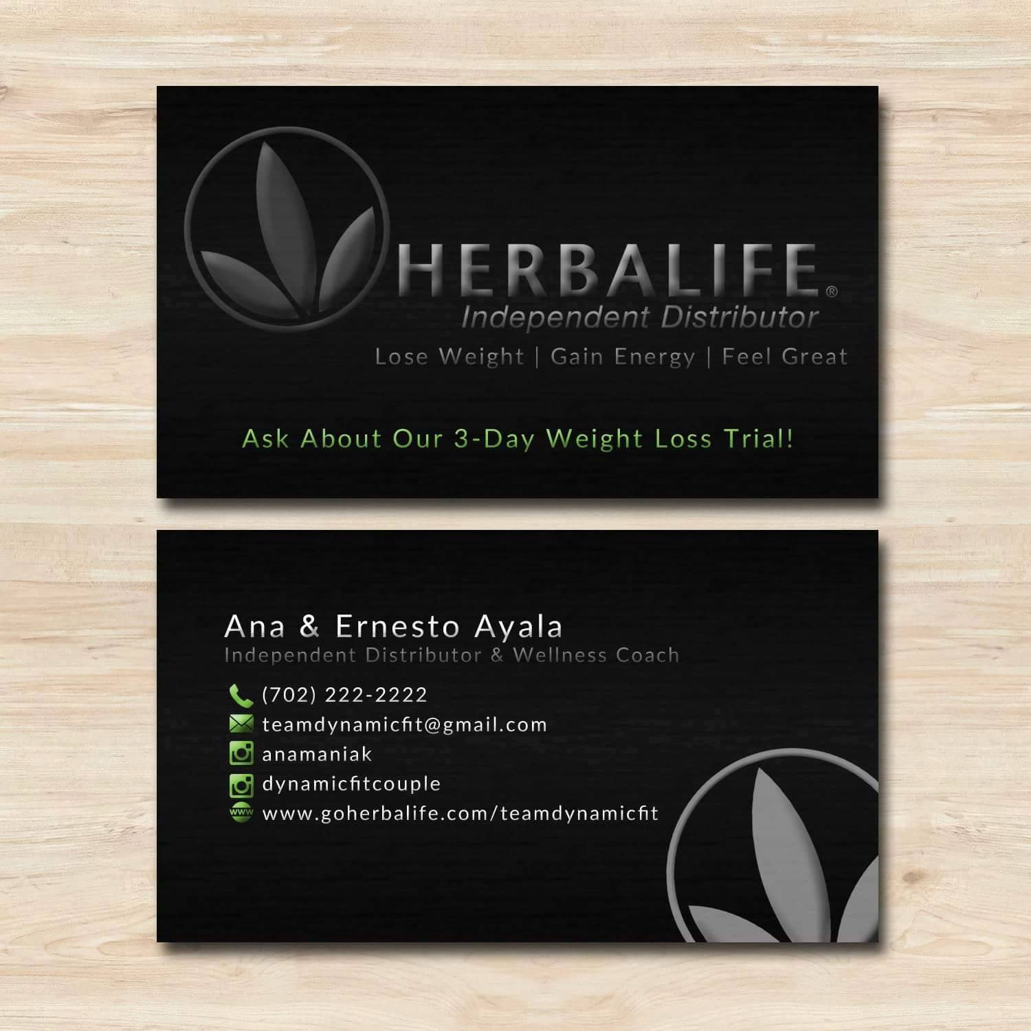 Herbalife business cards