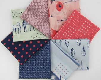 Wanderlust Fat Quarter Bundle - Monaluna - 8 FQs - Organic Cotton