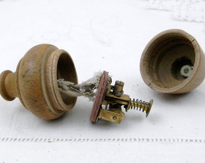 Antique French Wooden Light Switch, French Country Decor, Steampunk Accessory, Primitive, Electricity, Home Decor, Electronic, Curiosity Antique French Wooden Light Switch, French Country Decor, Steampunk Accessory, Primitive, Electricity, Home Decor, Electronic, Curiosity