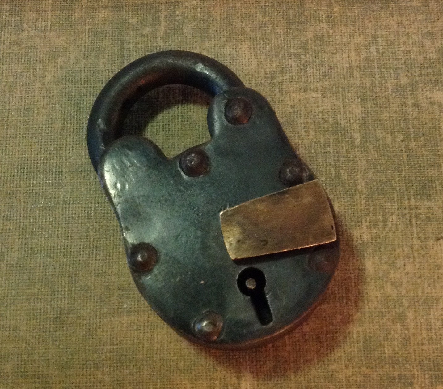 antique cast iron padlock lock no key industrial hardware antique cast iron padlock lock no key industrial hardware