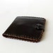 RESERVED Minimalist Leather Wallet With Coin Purse. Vintage Genuine Black Leather Wallet Handmade Soviet Pocket Wallet. Leather Money Purse.