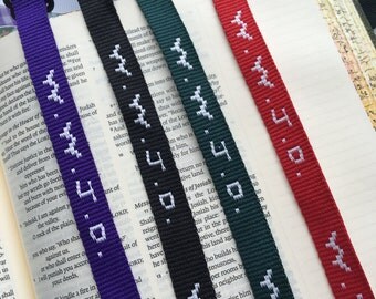 Dark Purple - Wwjd Bracelet, Bible Journaling, Bookmark