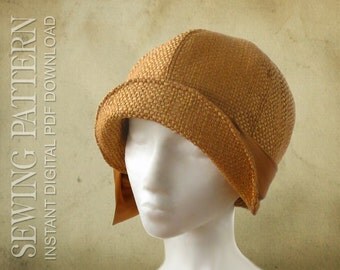 SEWING PATTERN - Lucille, 1920s Twenties Cloche Hat for Child or Adult