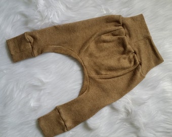 Ready to Ship - Merino Wool Longies - Wool diaper cover - Nappy Cover - Wool Upcycled baby gift.