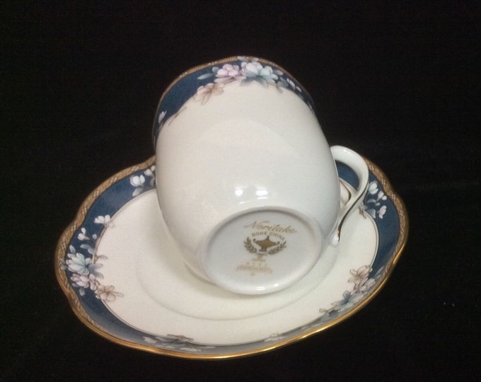 Noritake Sandhurst Flat Cup and Saucer Set Item 9792 Japan