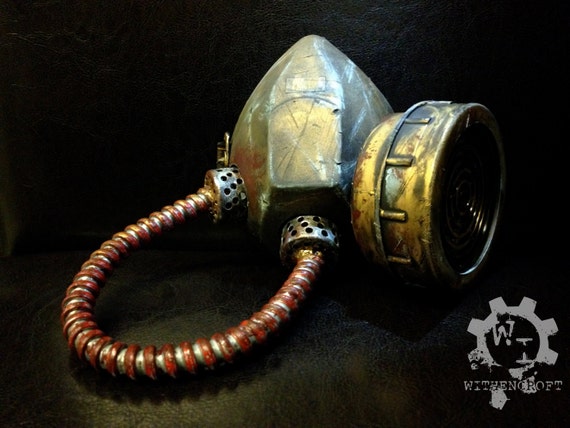 Fallout Wasteland Functional Gas Mask / Respirator, Steampunk Zombie Post-Apocalyptic Costume, Now Comes with extra replacement Filters! by WithencroftCo steampunk buy now online