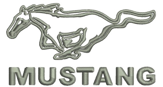 Ford mustang machine embroidery design #8