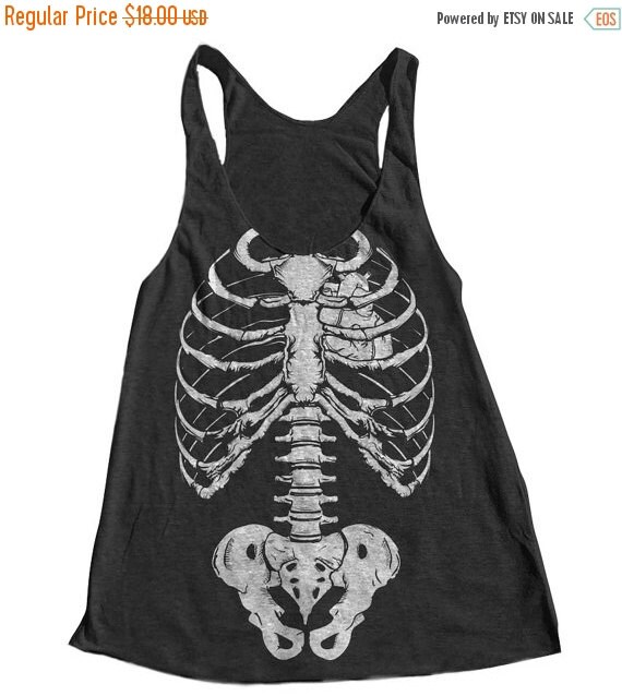 MEMORIAL DAY SALE Halloween Skeleton Women Tank by Couthclothing