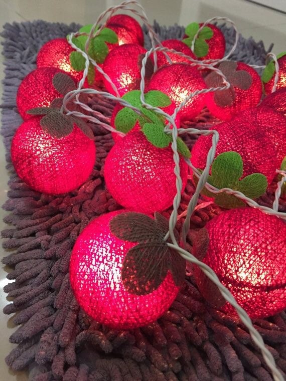 Love in colorful Cotton Ball Lights for home