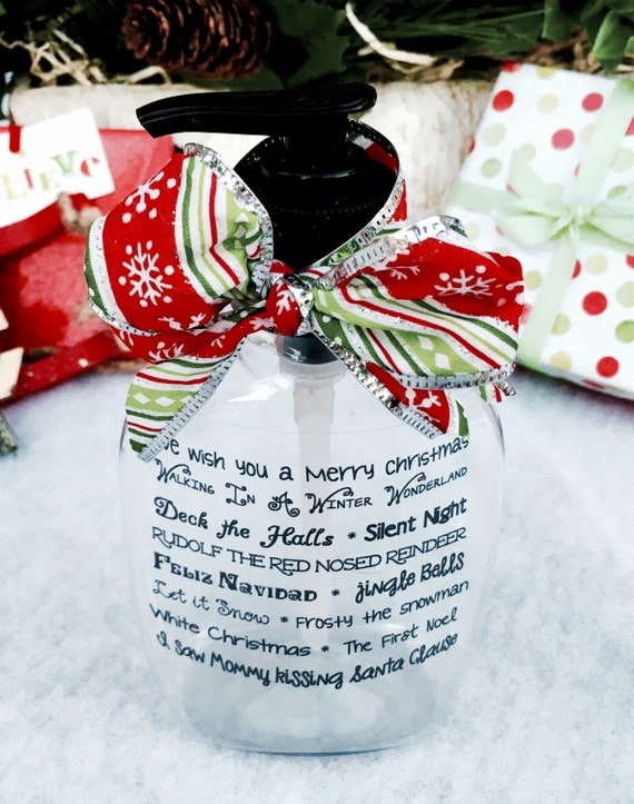 Items similar to Soap Dispenser ~ Christmas Songs ~ Stocking Stuffers ...