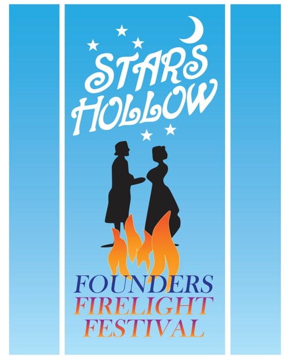 Stars Hollow Firelight Festival Poster