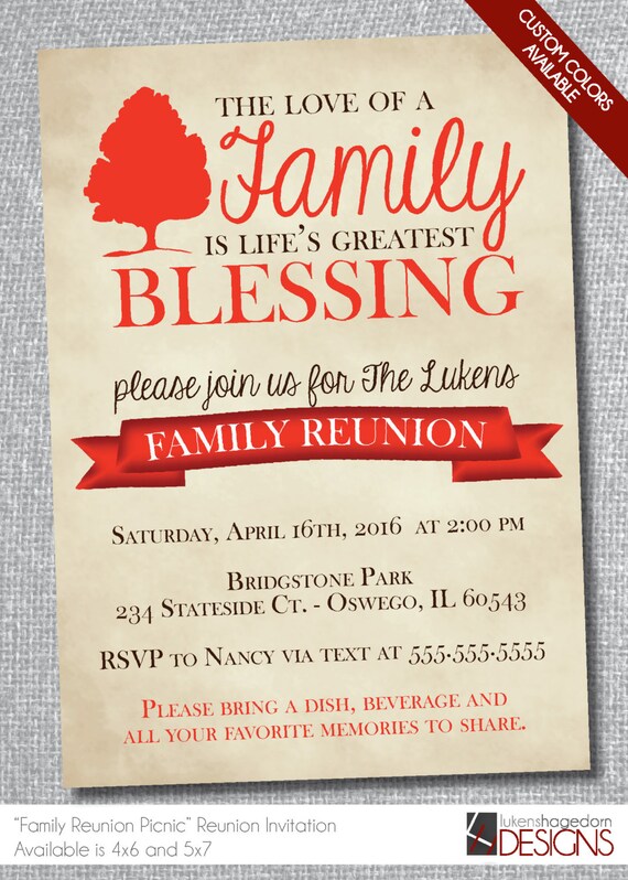 Family Reunion Invitation Sample 9