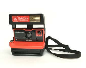 Vintage 1990s Rare State Farm Insurance Promotional Instant 600 Film Camera