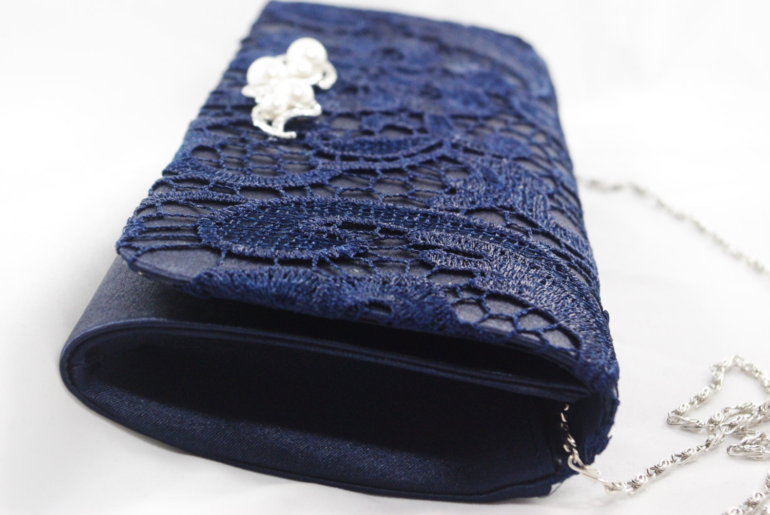 navy blue clutch purse for wedding