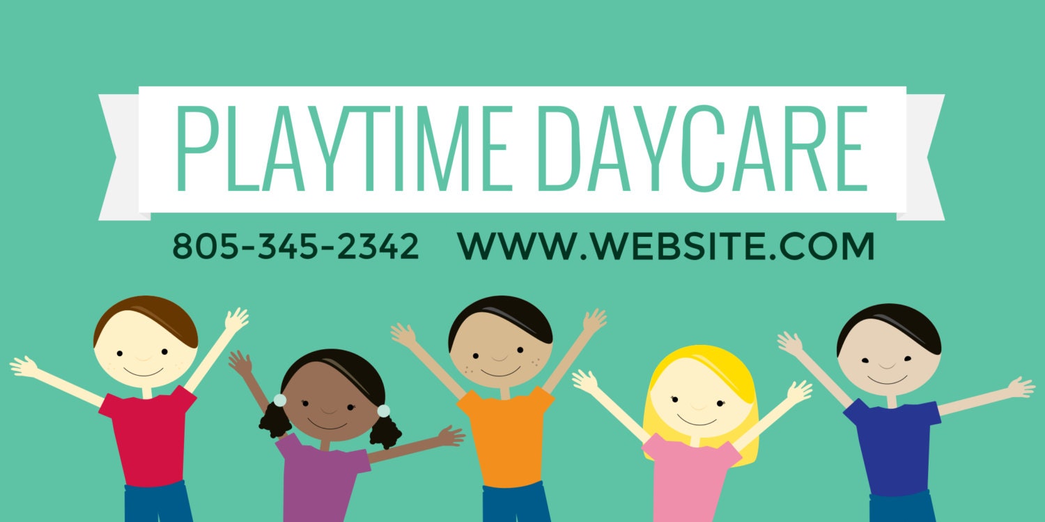 Custom Daycare Banner